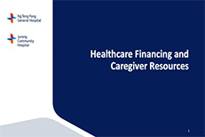 JCH Caregiver Talk: Healthcare Financing and Caregiver Resources