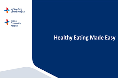 JCH Caregiver Talk: Healthy Eating Made Easy