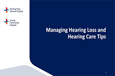 JCH Caregiver Talk: Managing Hearing Loss and Hearing Care Tips