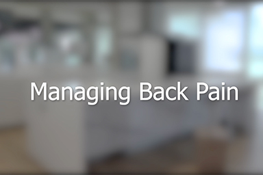 Managing Back Pains