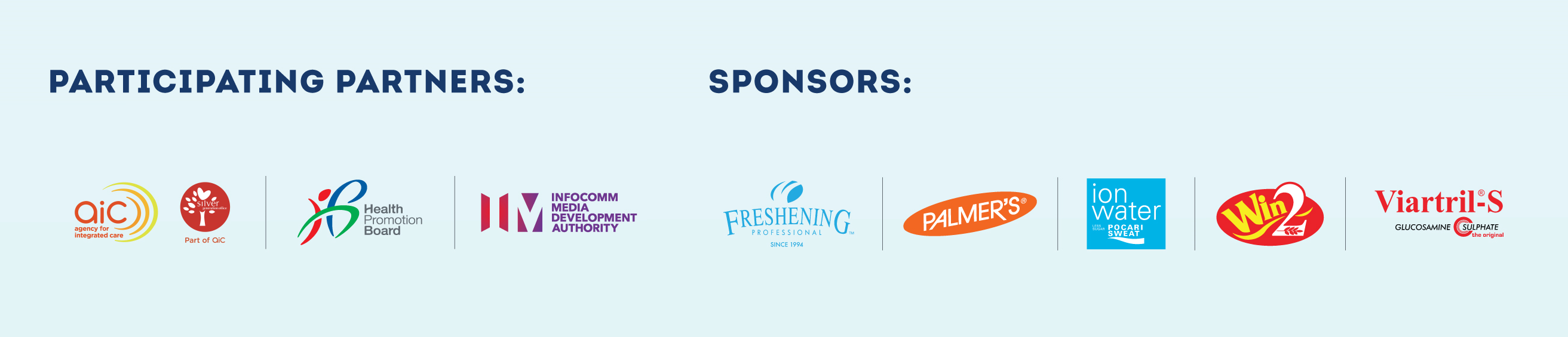 Health On Track 2024 Banner showing Partners and Sponsors