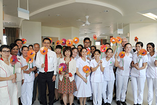 First Nurses' Day Celebration in Ng Teng Fong General Hospital