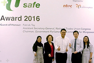 JurongHealth Campus awarded NTUC U SAFE SPARKS Award 2016