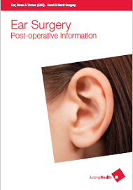 Ear Surgery - Post-operative Information